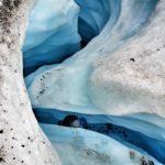 vista de glaciar exploradores valle leones